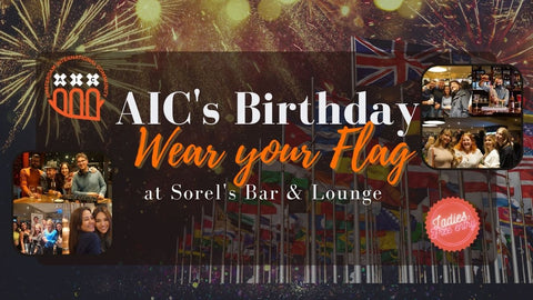 Sat 04 May - AIC's Birthday! 🍹🎶 Wear your Flag at Sorel's Bar & Lounge (Leidseplein)