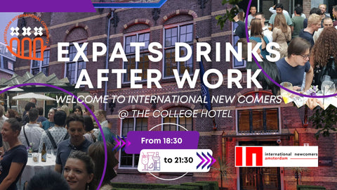 WED 05 June - Expats drinks after work: Welcome to international New comers @The College Hotel 🍹