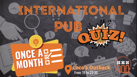 TUE 21 May - International Pub quiz @ Coco's 💡